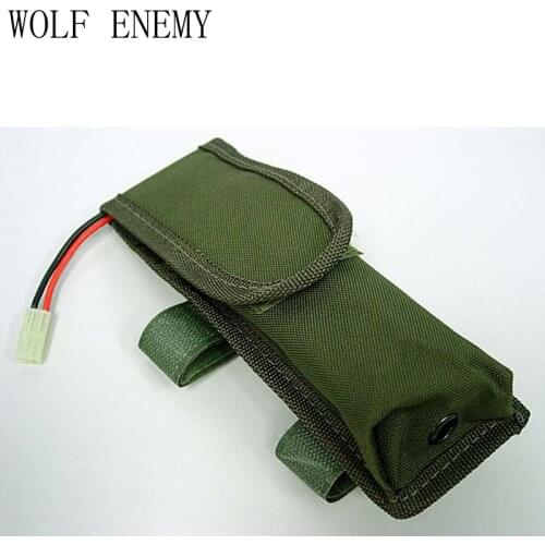 AEG External Tactical Large Battery Pouch Bag Pack Black TAN CP Olive Drab ACU