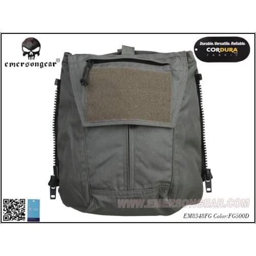 Emersongear Pouch Zip-ON Panel FOR AVS JPC2.0 CPC Tactical Vest Accessory Pouch Foliage Green EM8348FG