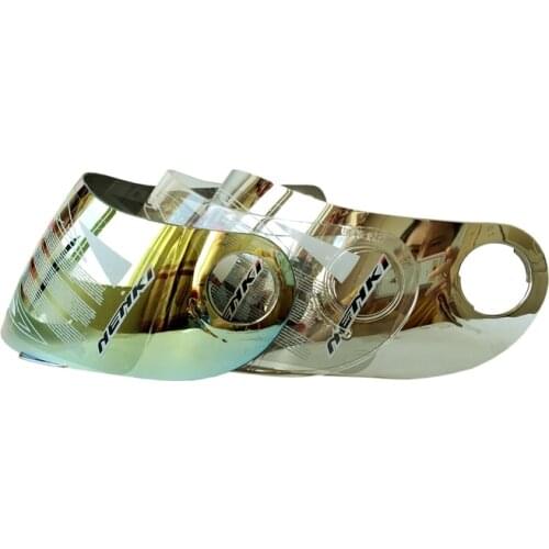 Golden Transparent Silver Color Motorcycle Helmet Visor Motorbike Capacete Len Moto Helmets Shield Nenki 830