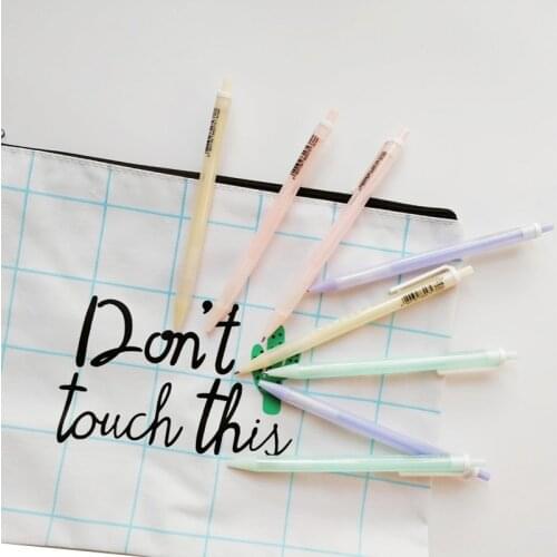 1pcs per pack Kawaii Cartoon candy color Black 0.5mm refill automatic pen School Office Stationery Student Writing Tool Working