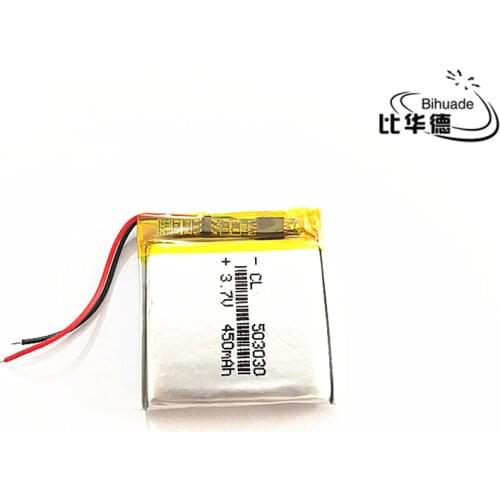 10pcs 3.7V 450mAh 503030 Lithium Polymer LiPo Rechargeable Battery ion cells For Mp3 Mp4 Mp5 DIY PAD E-book bluetooth headset
