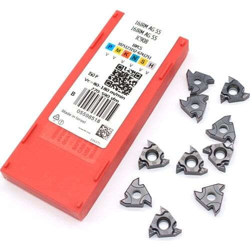16ER AG55 11IR A55 16IR AG55 A55 G55 IC908 55 angle Original Thread turning tools Tungsten Carbide Inserts Threading Lathe Tool