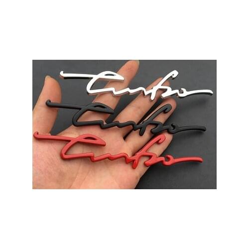 3D Turbo Auto Trunk Tailgate Emblem Badge Decals Sticker Car Accessories