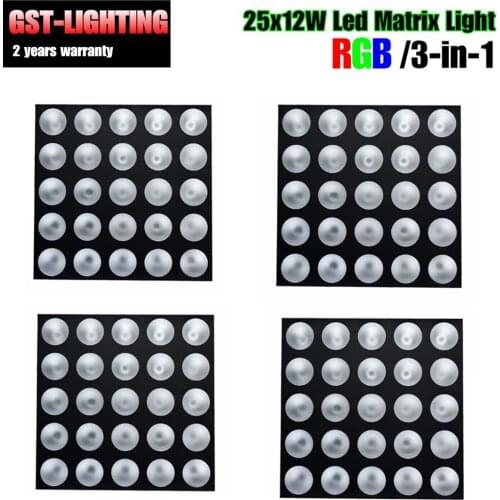 4pcs/lot 25 pcs 10W Stage Beam Light LED Matrix Blinder Wall Panel 5x5