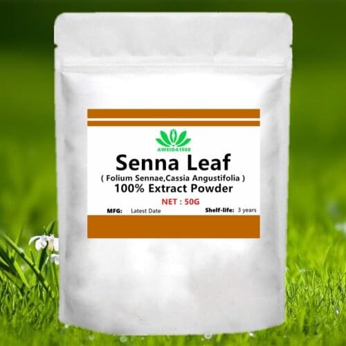 50-1000g Senna Leaf Extract Powder,Cassia Angustifolia Extract,Folium Sennae Extract