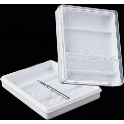 6 hole Nail Drill Bits needle rack nail art drill box display electric machine holder manicure tools