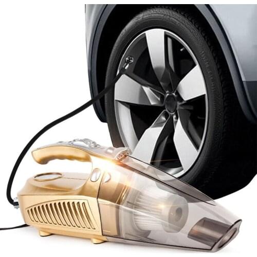 Vehicle vacuum cleaner Vehicular wet and dry dual-use Powerful 12V four in one large power vehicle mounted inflator pump