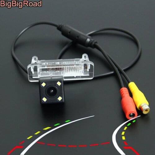 BigBigRoad Car Intelligent Dynamic Trajectory Tracks Rear View CCD Camera For Mercedes Benz B200 B180 Night Vision Waterproof