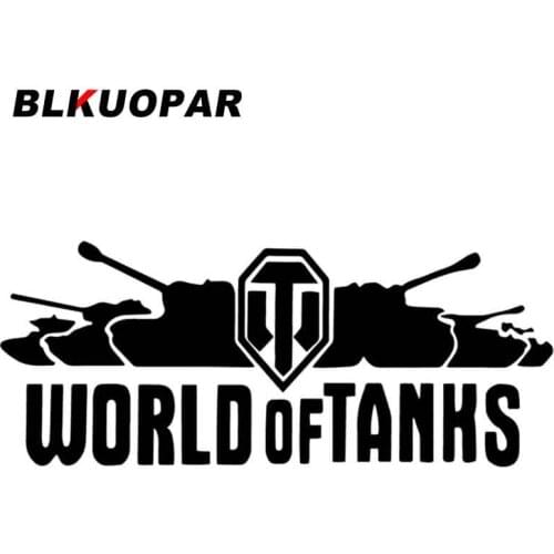 BLKUOPAR WORLD OF TANKS Logo Car Stickers and Decals RV Motorcycle Personality Graffiti Vehicle Sticker JDM Vinyl Car Wrap