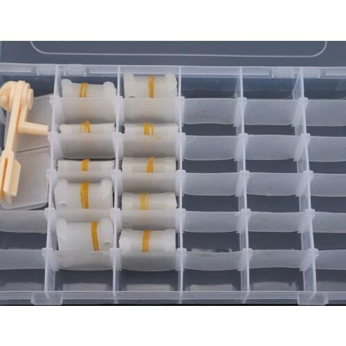 36 Grids Holder Thread Organizer Storage Case Arts Embellishments Portable Cross Stitch Home Sewing Supplies Crafts