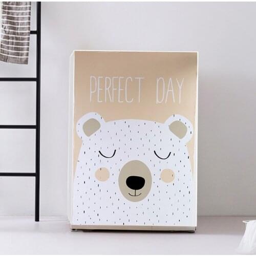 24H Ship Drum Washing Machine Cover Dust Cover Clean Waterproof Dust Cover Cute Cartoon Dryer Dust Cover Household Goods
