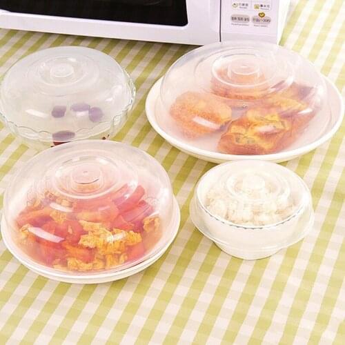 Food Splatter Guard Microwave Food Anti-Sputtering Cover Oven Oil Cap With Steam Vents Magnetic Lid Cookware