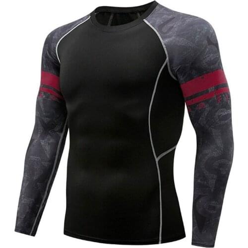 Stretch Tights Quick-drying Sweat-absorbent Sports Fitness Clothing Breathable Wear-resistant Long Sleeves Compress Shirts