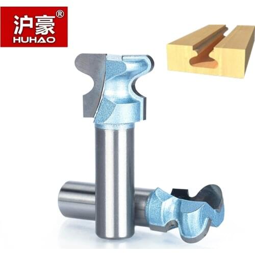 HUHAO 1pcs 1/2" Shank Router Bits for wood Industrial Grade double finger bit Woodworking Tools wood milling cutter endmill