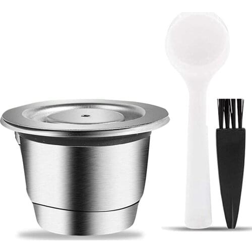 Hot Espresso Refillable Capsules Reusable Nespresso Pod Espresso Coffee Pod Stainless Steel Capsules Compatible