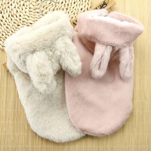 Cute Dog Clothes Winter Soft Warm Dog Clothing Puppy Coat Outfit Yorkshire Pomeranian Poodle Bichon Schnauzer Pet Costume Hoodie