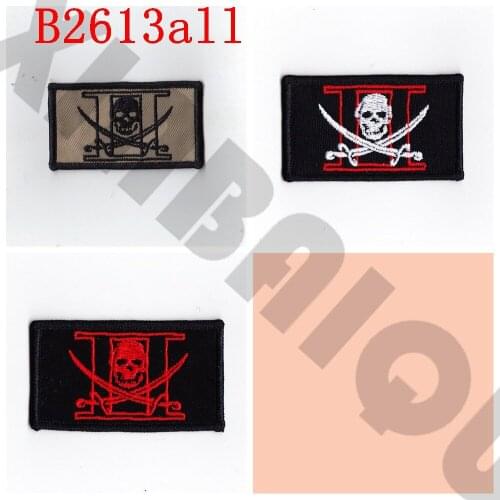 Embroidery patch Seal Team2 black jack skull Military Tactical Morale