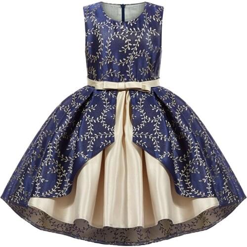 2020 new childrens dress temperament trailing girl princess skirt childrens clothing big boy birthday party dress