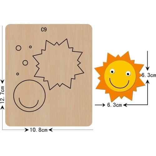 New sun Wooden die Scrapbooking C-9 Cutting Dies Compatible with most die cutting machines