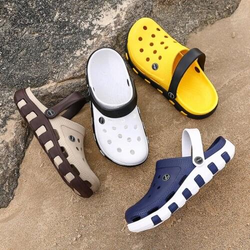 Men and womens Clogs Garden Shoes Beach Sandals Summer Slippers Hollow-out Plus Size for Pool Bathroom Non-slip Breathable