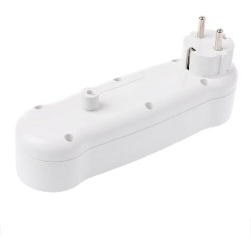 P15D Dual USB Ports 1 to 3 Way EU Standard Power Adapter Socket Strip Porous Terminal Board 16A Conversion Plug