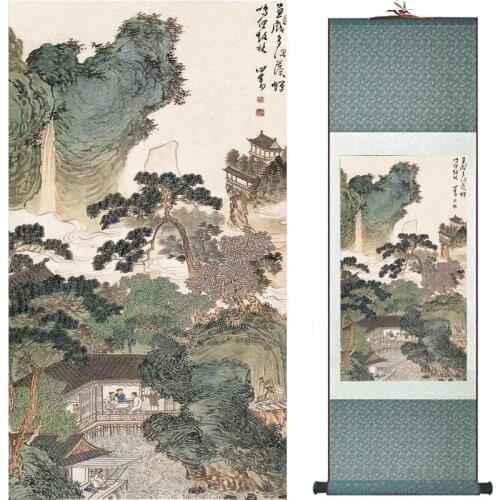 Landscape art painting Super quality traditional Chinese Art Painting Home Office Decoration Chinese painting19121110