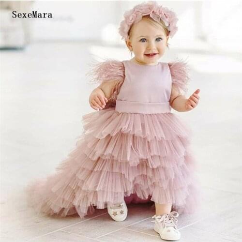 Princess Dress for Baby Girls Party Dresses for Girls 1 Year Birthday Dress Baby Clothing Christening Gown Vestido Infantil