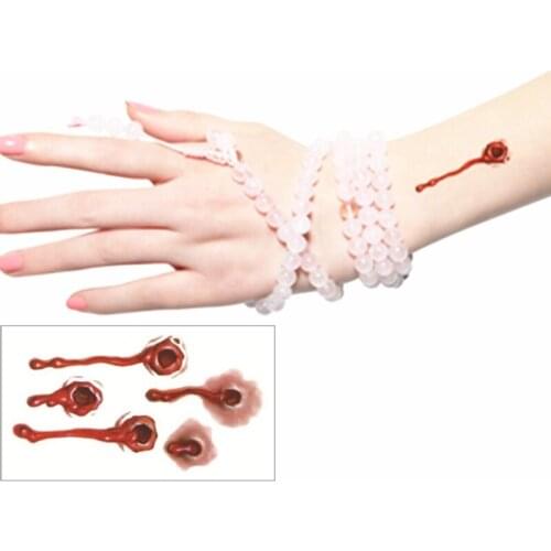 SHNAPIGN Small Cave injury Flash Hand Sticker 10.5*6cm Waterproof Henna Beauty Summer Style 2016Temporary Body Art FREE SHIPPING