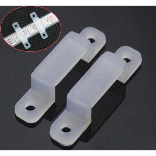 Lots 500pcs Silicone LED Strip Light Fasterner Clips 8mm/10mm 3528/5050/5630