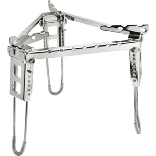 Camping Grill Stainless Steel Barbecue Stove Rack Outdoor Camping Folding Bracket Portable Travel Barbecue Pot Holder