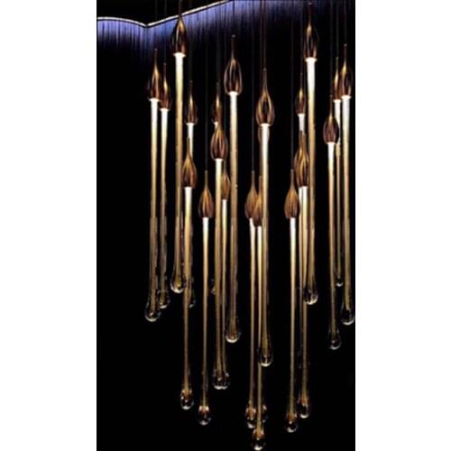 Modern cyrstal luxury pendant lights Gold plating kitchen hotel hall nordic light hanging lamp bedroom pendant lamp lighting