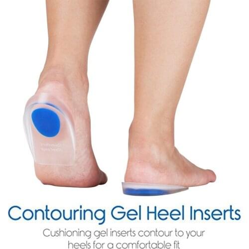 New Silicone Gel Insoles Heel Cushion Soles Relieve Foot Pain Protectors Support Shoe Pad Feet Care Men Woman Orthopedic Insoles