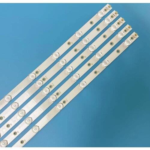 5pcs LED Strip 12leds LB43014 V0_00 for Philips 43" TV 43PUS6551 TPT430U3 EQLSJA.G 43PUS6501 43PUS6101 43PUS6201 43PUS7202