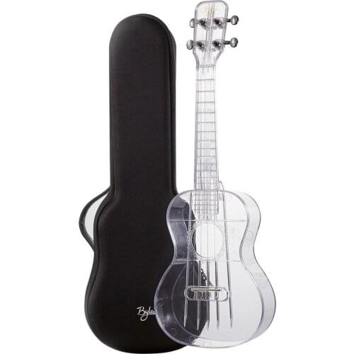 23-inch Transparent Ukulele Ukulele Music Beginner Musical Instrument Hawaiian Guitar With Guitar Storage Bag