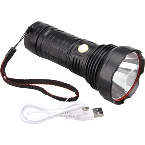 Ultra Bright 5 mode T40 LED linterna Tactical Stepless Dimming Torch Recharge Emergency Flashlight + 3IN1 18650 Bicycle Light