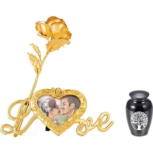 Cremation Urn, Rose Flower Love Frame, Commemorative Pets, Cats And Dogs, Tree Of Life, Urn, Funeral Coffin, Cremation Jar