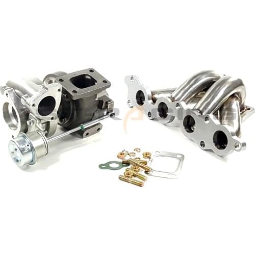 For Suzuki Swift GTi G13B SS304 Exhaust Manifold+T25T28 Turbo Turbocharger Com AR 0.60