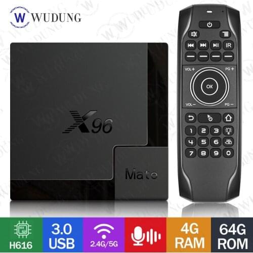 X96 Mate TV BOX Android 10 Allwinner H616 Quad Core 4GB 32GB 64GB 2.4G/5G WiFi Smart X96Mate Newest Box Set Top Box VS X96Q