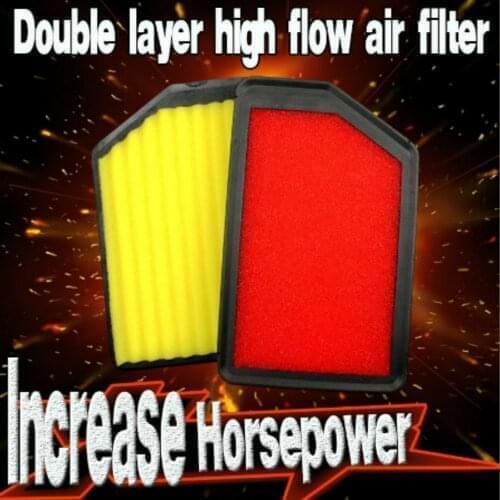 1Pcs Double layer Car Air Filter High Flow Air Filter Auto Super Hybrid Air Filters for HYUNDAI ELANTRA COUPE 1.8L 2013-2014