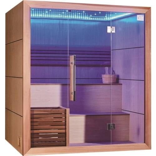 4 Person Dry Sauna room with 6kW Sauna Stove and LEDs M-6054