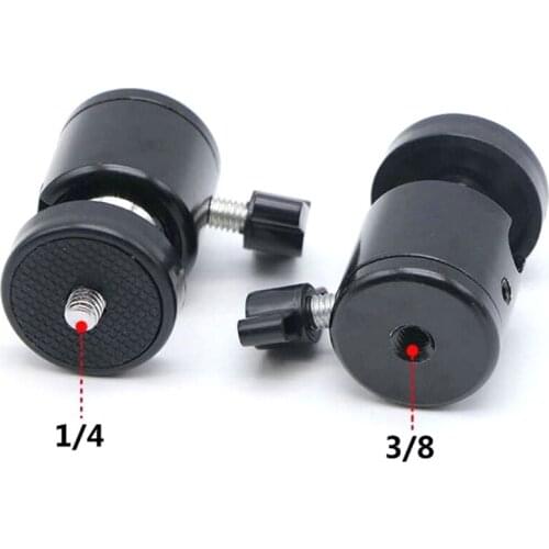 /4 Hot Shoe Tripod Mount Camera Head Ball Adapter Cradle Ball Head