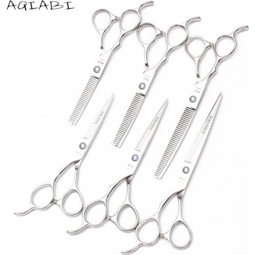 A8000 5.5'' 6'' 7'' Left Hand 62HRC Hairdressing Scissors Cutting Shears Thinning Scissors Professional Salon Haircut Scissors