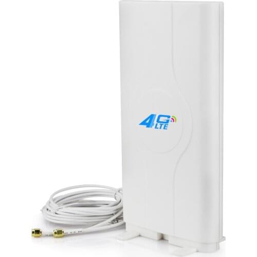 3G 4G LTE antenna Mobile antenna Booster mimo Panel Antenna 2*SMA-male/TS9/CRC9 Connector with 2M Cable 700~2600Mhz 88dBi