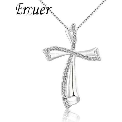 ARUEL fashion women girl summer style charms colar multi gold color crystal Pendant Necklaces Cross Czech Drill jewelry Gift