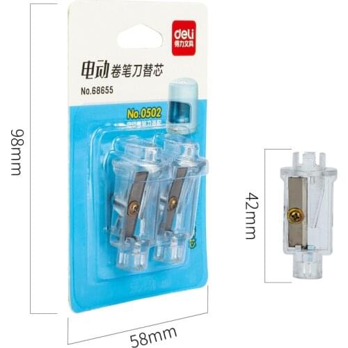 Deli Automatic pencil sharpener Replace Two-hole Electric Touch Switch Pencil Sharpener stationery Home Office School Supplies