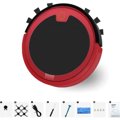 Wireless Auto Vacuum Cleaner 1.57'' Super Thin with Remote Control Wet/Dry Use 3-in-1 No Dead Ends USB Rechargeable