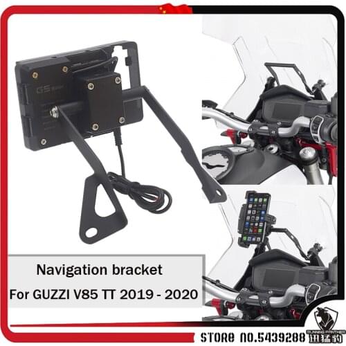 For MOTO GUZZI V85 TT 2019 - 2020 V85 TT Motorcycle Accessories Stand Holder Phone Mobile Phone GPS Navigation Plate Bracket