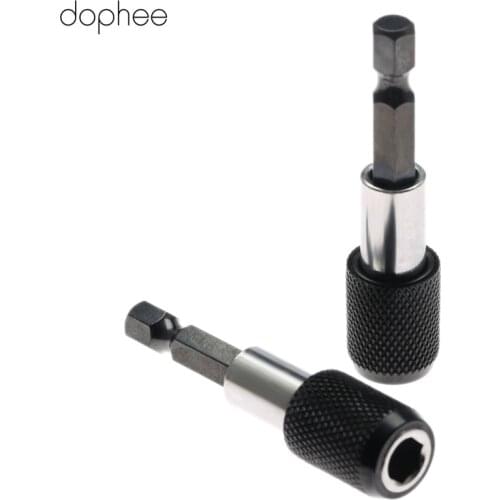 Dophee Electric Drill Bit Holder 60mm Magnetic Quick Release Screwdriver Bit Holder Tool 1/4 Hex Shank Power Tool Dremel 1PC