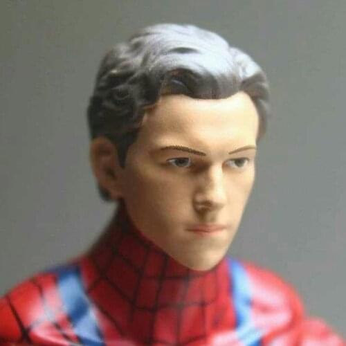 1:12 Tom Holland Head Sclup Far From Home For ML Legends Spider Spidey 6" Action Figure