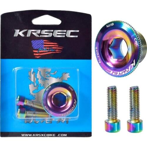 G111 M18/M20 Crank Cover Screw Cap M20 MTB Crankset Cover Aluminum BMX Road Bike Arm Bolt Mountain Bike Parts Accessories